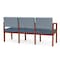 Lesro Lenox 3 Seat Tandem Seating W/ Arms, 65 in W 26 in L 31.5 in H LW3103 - alternate 2